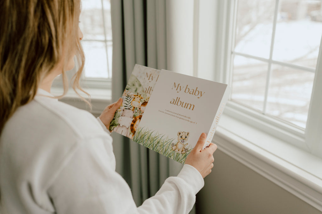 Premium baby memory book & Pregnancy journal | Jadou & Flo